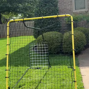 VEVOR Baseball And Softball Rebounder Net,  4 x 4.5 Feet PitchBack Baseball Nest for Pitching and Fielding Training, Pitch Return Trainer Rebound Net with Pitching Target, 4 Adjustable Angles