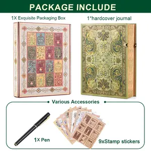 Vintage Notebook, Courtly Retro Style, Classic Patterns, High Aesthetic Creative Gift, Dream Writing Journey