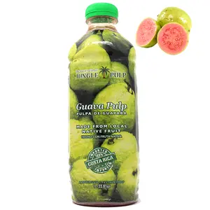 Jungle Pulp GUAVA Puree Mix from Costa Rica for Cocktails and Desserts, Margaritas, Ice Tea, Cheescakes