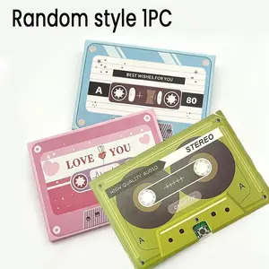 Wedding Invitation Tape Greeting Card, Recordable Voice Message Birthday Wish Card, 1 Box Audio Cassette Gift