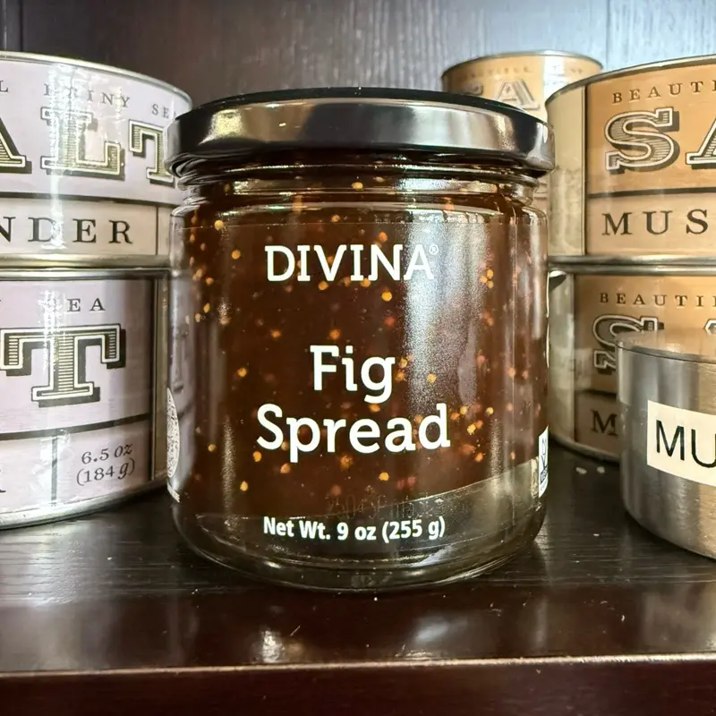 Divina Fig Spread - 9 oz (255 g) Jar of Rich and Flavorful Fig Spread for Sandwiches and More