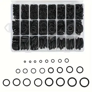 1200pcs Nitrile Rubber O-Rings Set, Durable Seals for Automotive, Piping, Faucet Repair, High-Quality Industrial Gaskets