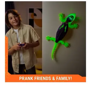 HEX BOTS Glow-in-the-Dark Wall Crawler Gecko Robot Toys for Kids Ages 4 and up Interactive Play Fun and Engaging