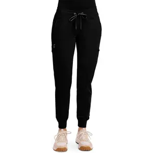 Women's Jogger Scrub Pant 7 Pockets Elastic Drawstring, with Moisture Wicking & 2-Way Stretch Technology - 9244