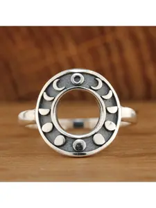 Simple, fashionable, personalized Bohemian retro style sun and moon phases women's ring suitable for daily versatile banquets, parties, celebrations, holiday gifts