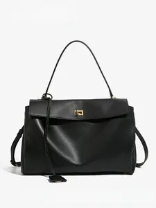 High-End Lock Closure Tote Bag, Large Capacity Commuter Women's Bag, Casual Versatile Shoulder Crossbody Kelly Bag, Fashionable Shoulder Bag, Crossbody Shoulder Bags, New 2026 Model