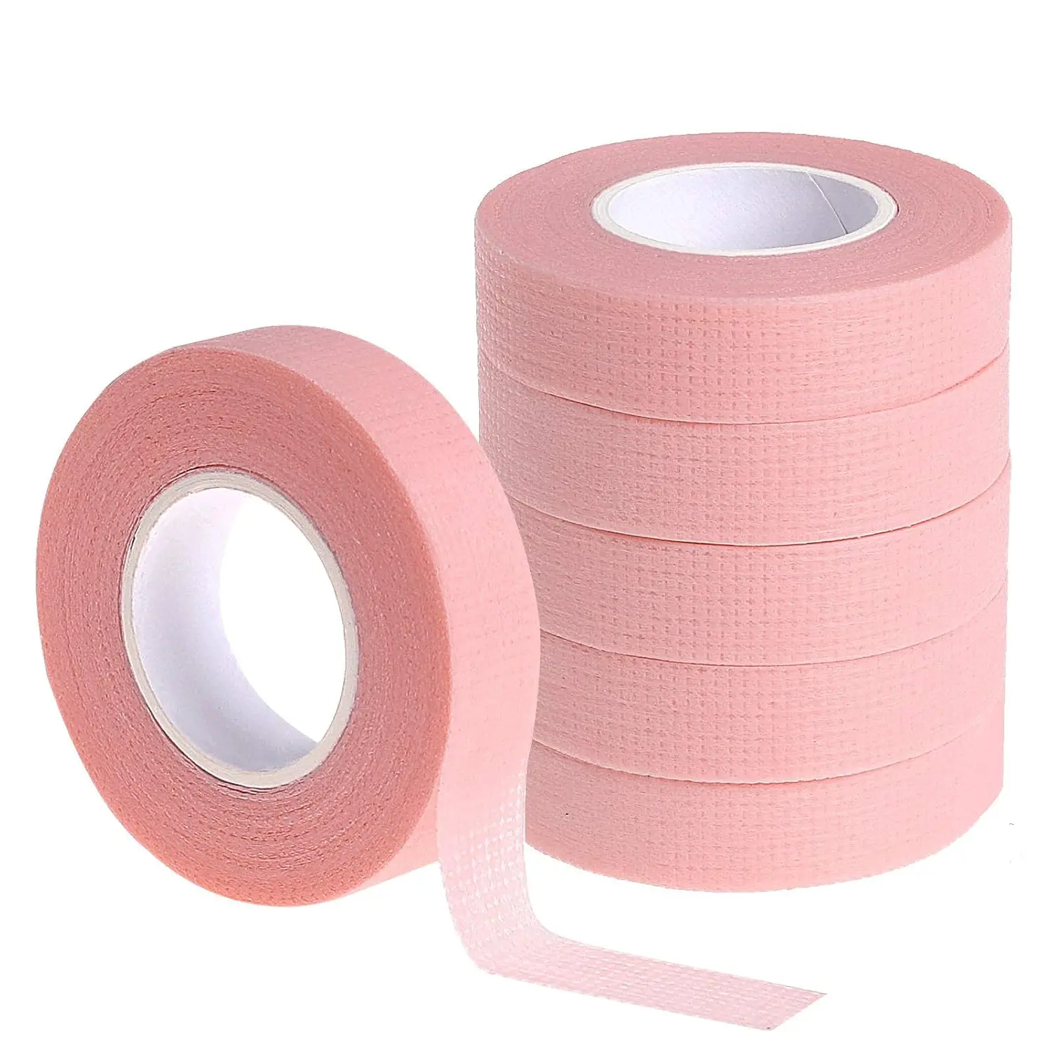 Microporous Eyelash Tape for Sensitive Skin with Gentle Acrylic Adhesive for Flawless Extensions & Everyday Makeup, 6-Roll Pack, 1.2 cm Professional Lash Tech Tool, Cosmetic, Lash Techs