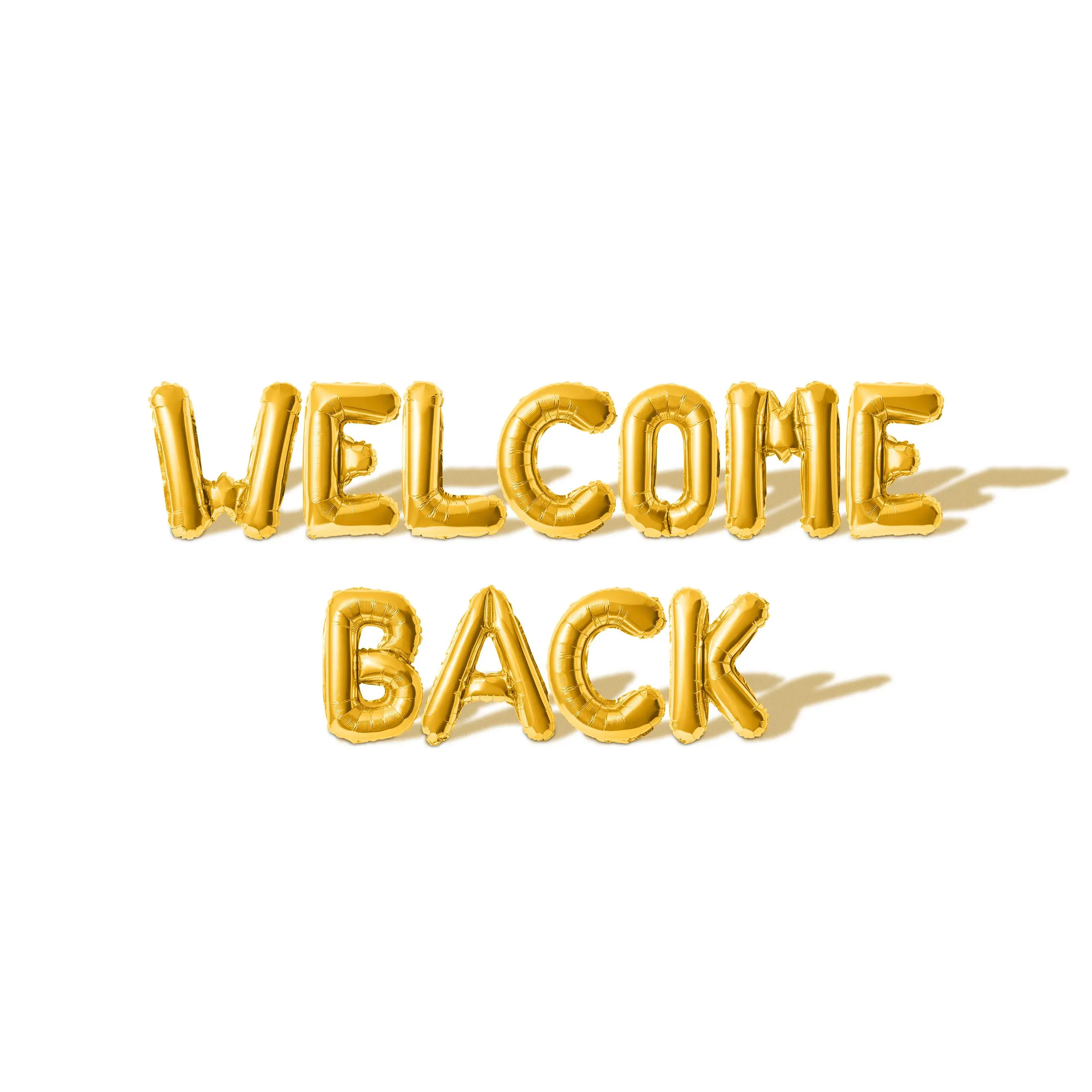 Letter Balloons - WELCOME BACK 16" Inch Alphabet Letters Foil Mylar Balloon Housewarming Party Banner