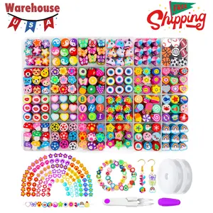480PCS Fruit Flower Polymer Clay Beads, 24 Style