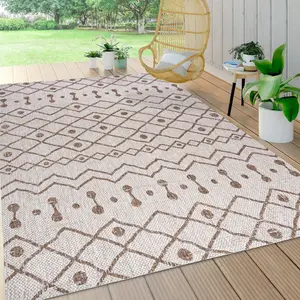 JONATHAN Y Nokat Tribal Bohemian Indoor/Outdoor Area Rug; for Living Room, Kitchen, Bedroom, Dining Room, Patio, Porch, Backyard
