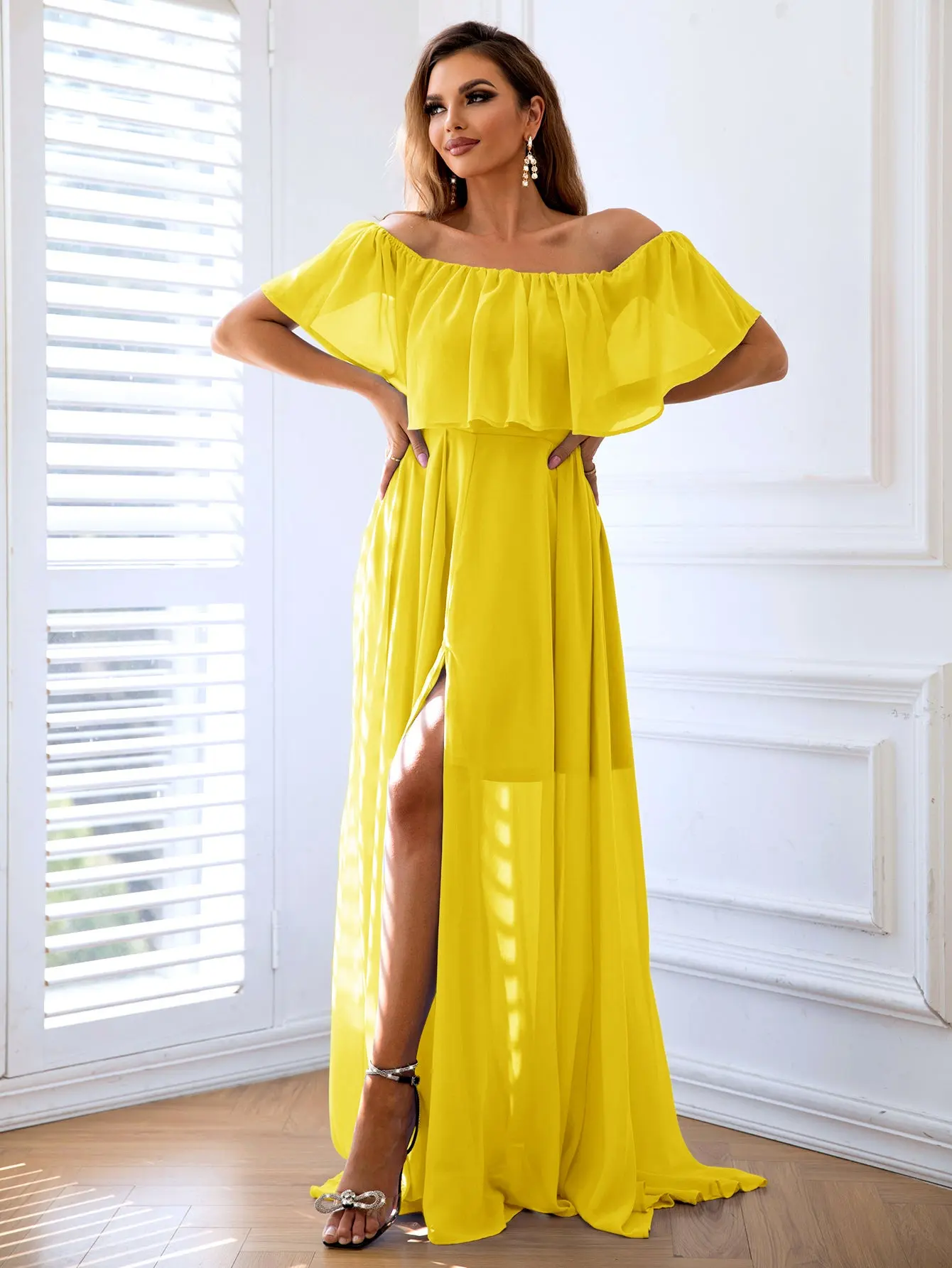 off the shoulder floral shift dress ELBOW SLV SHIFT DRESS – Bobeau