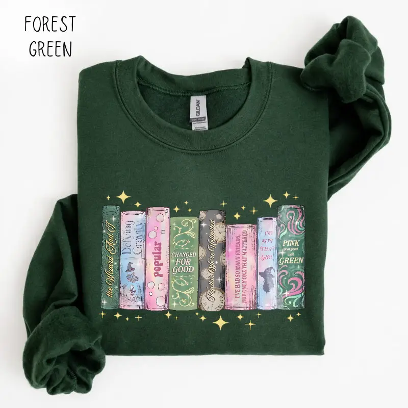 Wicked Changed For Good Sweatshirt, Defy Gravity Broomstick Magic Wand Sweatshirt, Wicked Musical Broadway Sweatshirt, Wizard of Oz Fan Gifts, Women's Long Sleeve Sweater