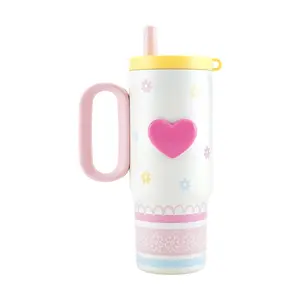 KAWASIMAYA 750ml Insulated Tumbler - Pink, 316 Stainless Steel, Hot & Cold, Dual Drink Spout