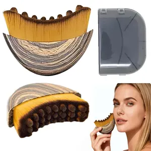 Lymphatic contouring facial brush, for jawline and chin shaping - dry brushing massager, promotes lymphatic drainage, relieves facial fatigue (1 piece).