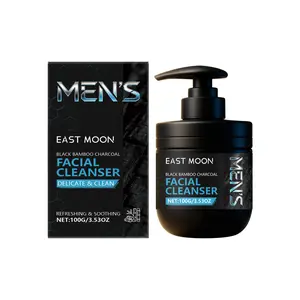 East Moon Men's Refreshing Face Wash, Gentle Facial Cleanser, Hydrating Rich Foam, Non-Drying, Ideal for Daily Use, Soft Skin Care, Foaming Face Wash