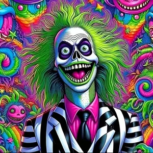 Joker Pattern DIY Diamond Arts Colorful Painting Kit without Frame, DIY 5D Diamond Arts Colorful Painting Kit, Wall Art Decor for Home Bedroom, Diamond Painting Kits