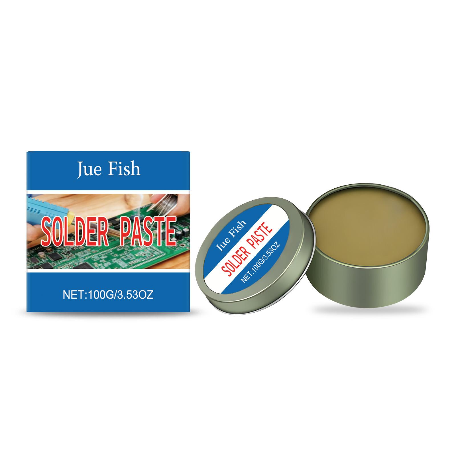 100g No-Clean Solder Paste Flux – Easy Soldering Repair Paste for PCB, Wires, Stainless Steel & 18650 Battery, Strong Solder Joints, Electronics Repair (3.5 oz)