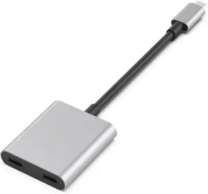 Hub, Power and Play Adapter, Power Your AR Glasses While  Your Source Device, Like Steam Deck, ROG Ally, ,  15 or Android Phone, Support 45W Fast  and 120Hz