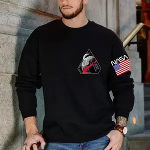 Artemis II NASA Sweatshirt, T-Shirt, Hoodie: Arm Flag Design, NASA Moon Mission Shirt