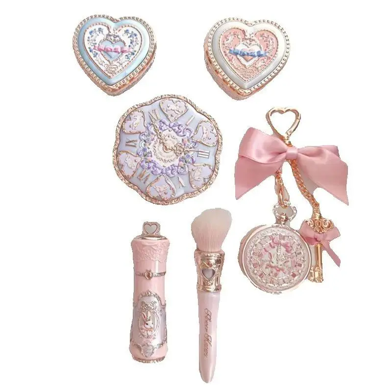 Flower Knows Bunny Garden 4-Piece Makeup Set Cushion BB Cream,Liquid Lipstick,Easy-Apply Blush Waterproof Eyeliner Cosmetics Kit