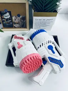 Petrella Toy Bubble Gun for Kids Bubble Machine for Toddlers 1-3 4-8 Girls Boys,  Bazooka Bubble Blower Guns for Wedding Summer Outdoor Party with Bubble Solution    Gift USB