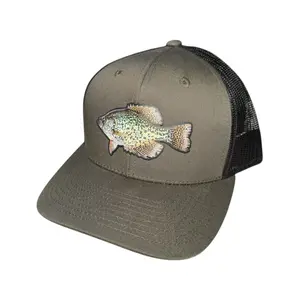 Crappie Patch Fishing Hat- Premium Quality Snapback Hat for Men, Unique and Fun Hat for Casual Style fishing hat