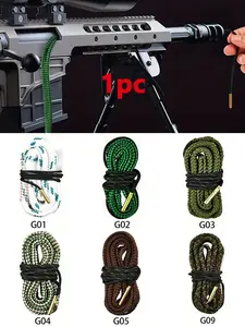 Reusable Gun Cleaning Brush, Fits Various Calibers Including 12ga/5.56mm/.22cal/.223cal, Ideal for Rust Removal & Maintenance