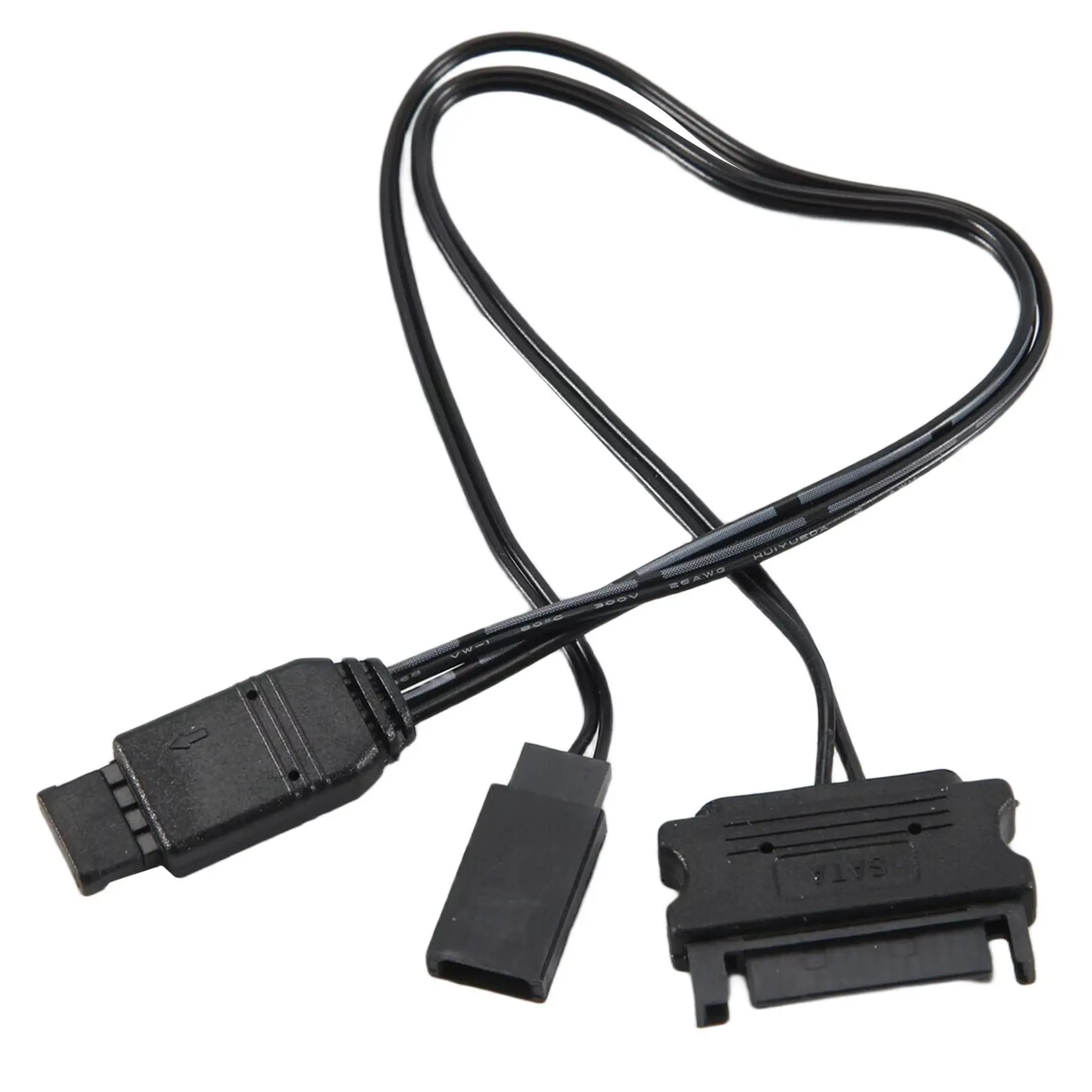 ARGB PC Lighting Controller, Black 5V 3-Pin Computer Case Controller with SATA-to-ARGB Reset Power Cable (Cycling Leisure & Outdoor Equipment Compatibility)