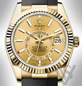 Rolex - Sky-Dweller - Champagne Dial 18K - Command Bezel - Oysterflex Bracelet