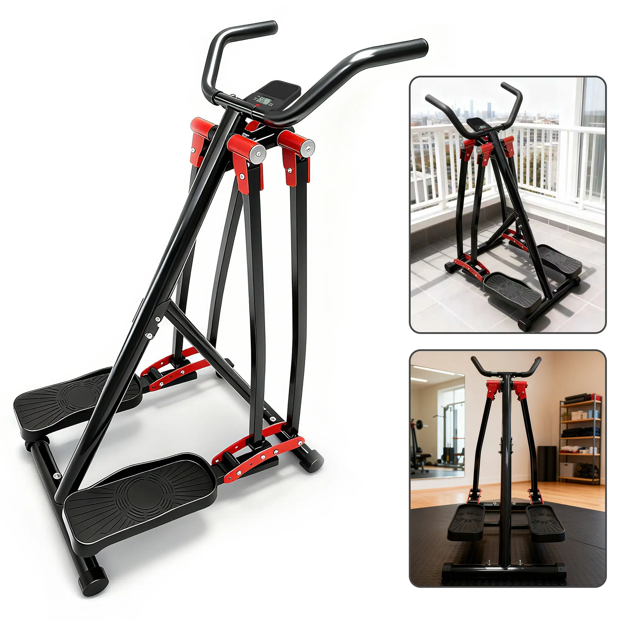 SAVEYOUR  Live Home SpaceWalker: Portable, Unisex Aerobic Fitness Equipment. Foldable and lightweight, designed specifically to target the glutes, legs, and abs; constructed from carbon steel with non-slip rubber pads Summervibes summerwins