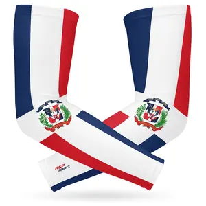 Dominican Sports Arm Sleeves for Men and Women – UV Sun Protection, Compression Cooling Arm Sleeves for Outdoor Games