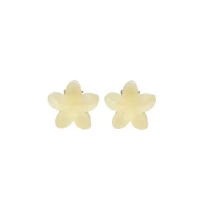 Emi Jay Baby Super Bloom Flower Hair Claw Clip Set in Jelly Lemon