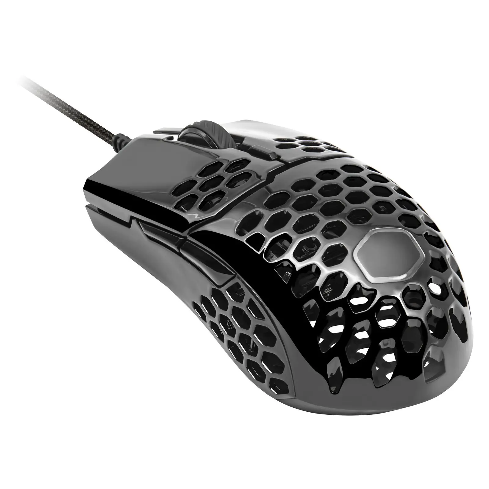 Cooler Master MM710 Ergonomic Right-Handed PC Gaming Mouse - 53g Lightweight Honeycomb Shell, 16000 DPI, USB Wired, PTFE Material for Consistent Glide & Smooth Control, Black, PC Accessories, Gaming Mice