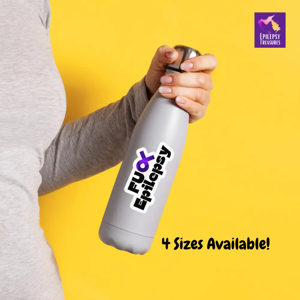 Fu*k Epilepsy Awareness Stickers | Stickers For Laptops, Water Bottles, Boxes, Walls, Notebooks Etc. | Seizure Awareness Decorative Stickers, Removable, Vinyl Decor Stickers