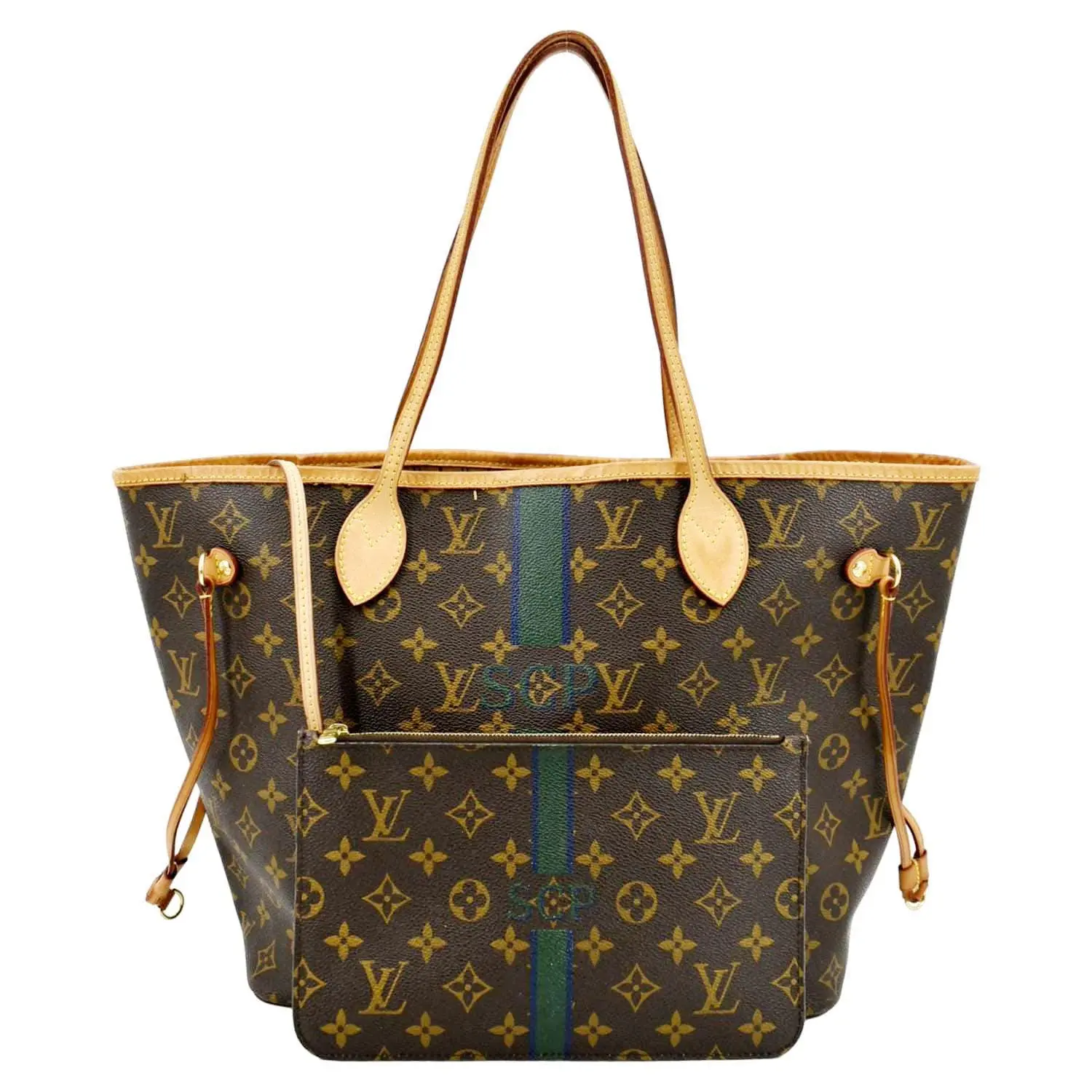 Pre-owned Louis Vuitton Canvas Tote bags Neverfull My LV Heritage Monogram Tote Bag Brown
