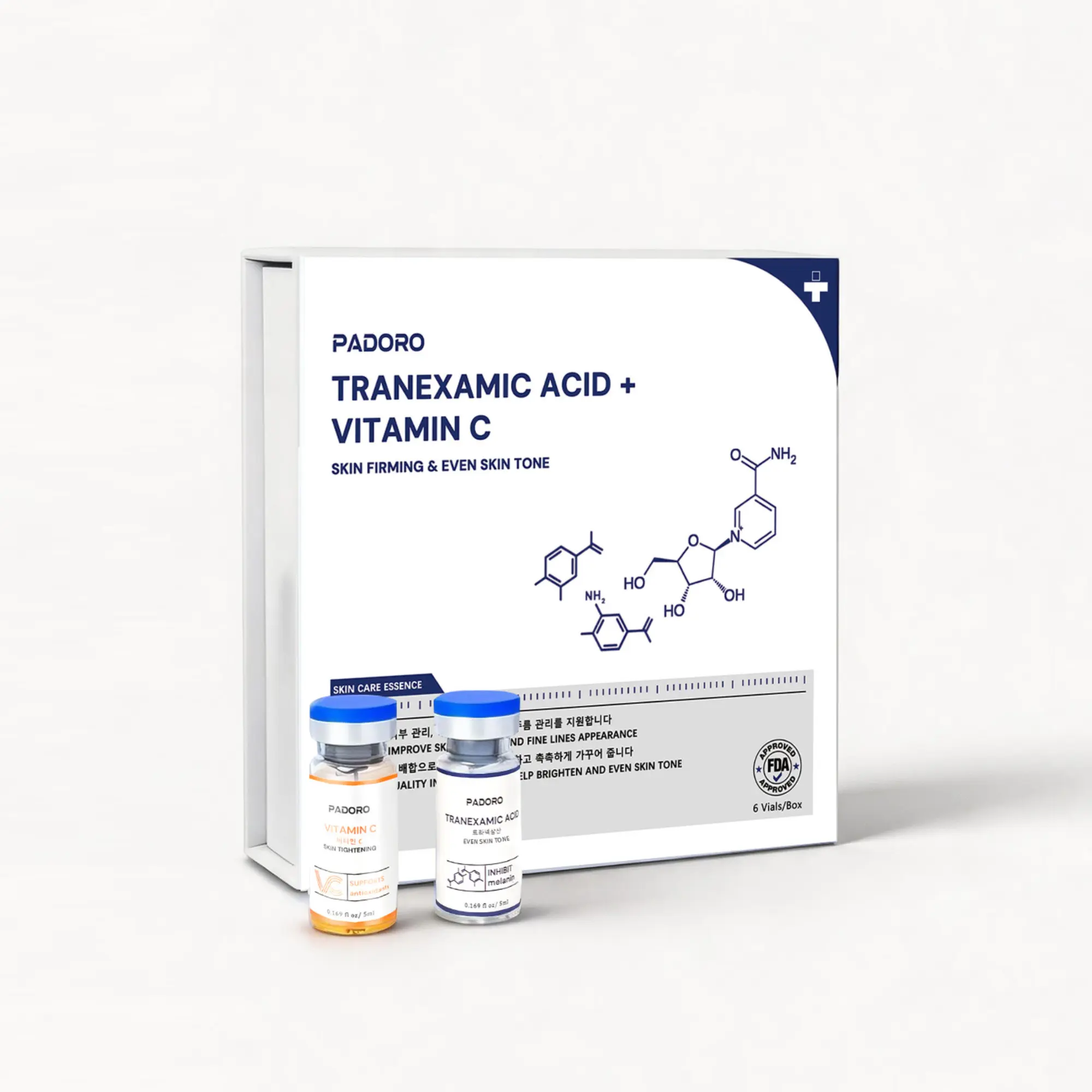 Tranexamic Acid Serum, Dark Spots, Pigmentation Serum, Gold Vitamin C, Improves the Appearance, Anti-Aging Serum, Suitable for All Skin Types, Skincare, Repairs and Comforts, Reduces Wrinkles, Moisturizes, Holiday Gift