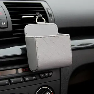 Car Vent Storage Bag, Car Organizer Box Hanging Pouch for Phone, Vehicle Interior Accessory, Convenient Car Storage Solution
