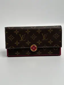 Pre-owned Louis Vuitton Canvas Crossbody Bags Monogram Emilie Long Wallet Pivoine Envelope Flap Continenta JD503LV