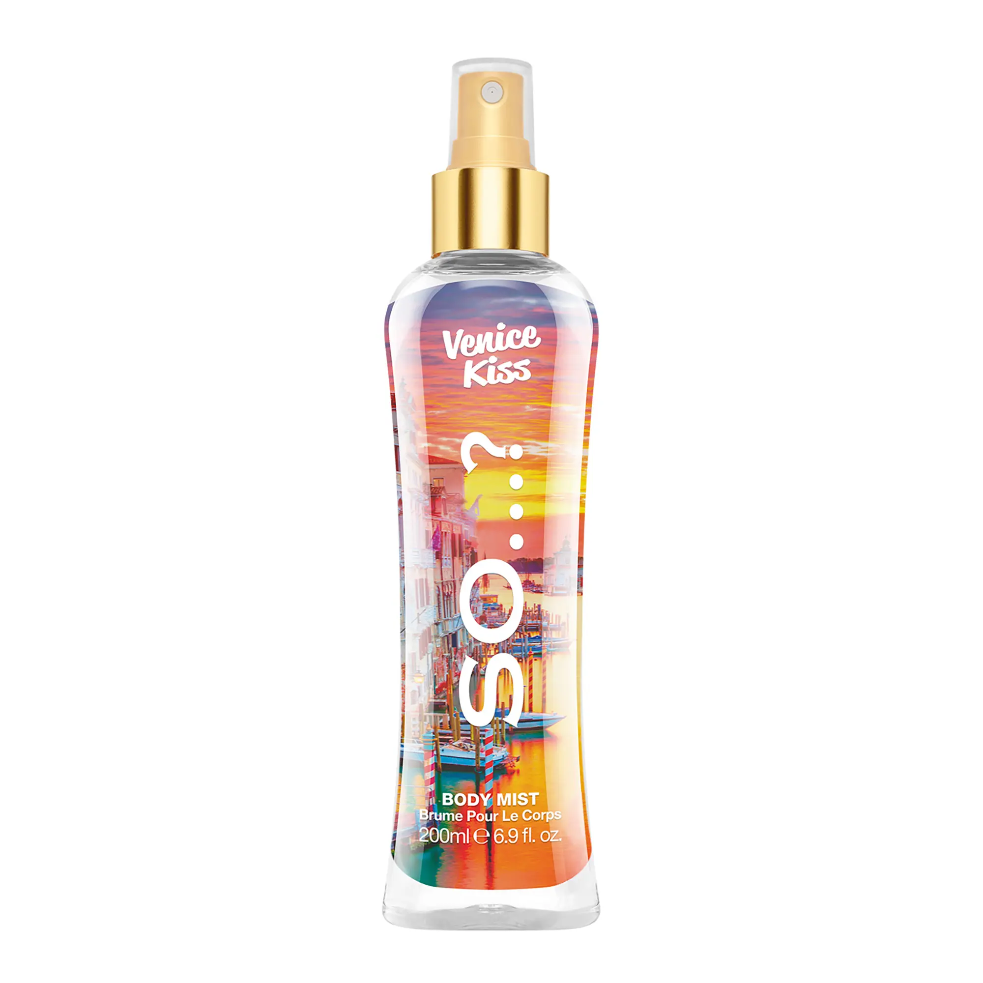 So...? 6.9 oz Venice Kiss Body Mist - Vanilla Gourmand with Fruity Floral Eau De Parfum for Women - 6.9 oz Refreshing Spray Gift for Women