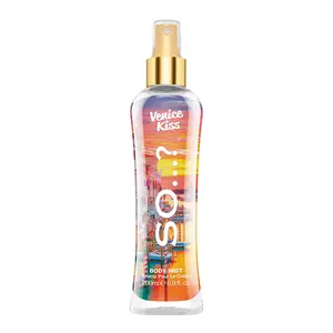 So...? 6.9 oz Venice Kiss Body Mist - Vanilla Gourmand with Fruity Floral Eau De Parfum for Women - 6.9 oz Refreshing Spray Gift for Women