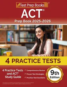 USED-ACT Prep Book 2025-2026: 4 Practice Tests and ACT Study Guide [9th Edition] by Morrison, Lydia (Paperback)