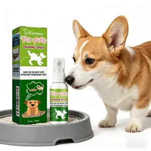 Pet Potty Training Spray for Dogs & Cats Plant-Based Aid with Lavender & Rosemary Oils 30ml Box Helps Guide Pets to Designated Toilet Area Supports Housebreaking Routine