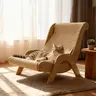 Multi-Functional Cat Scratching Board Rocker Bed, Natural Sisal Scratcher, Natural Jute Material for Scratching and Relaxing, Indoor/outdoor Pet Furniture Durable Cat Scratching Post, Pet Toy & Bed, Self-Cleaning Kitty Lounge Chair, Ideal Gift for Cats
