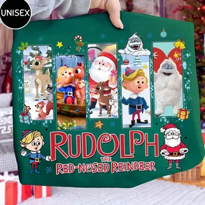 Christmas Rudolph Shirt, Retro Red Nosed Reindeer Shirt, Vintage Christmas Movie T-Shirt, 90's Movie Tee, Christmas Character Tee