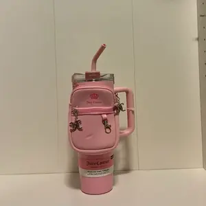 Juicy Couture Pink 40 Oz Drinkware Tumbler With Pouch