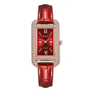 Deco Diamond-Cut Rectangle Watch