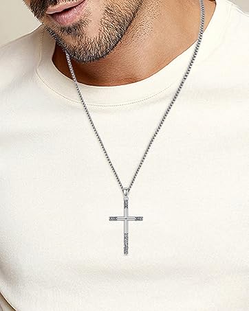 Star of David Pendant Necklace 925 Sterling Silver Jewish Jewelry Gift for Men Women Silver Gold Black (01-Star of David & Yahweh 01)