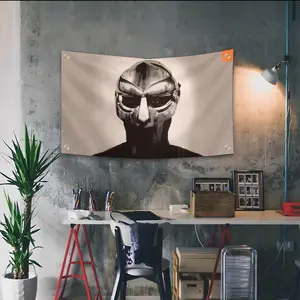 Underground Hip Hop MF Doom Flags Custom Camping Outdoor Garden room Bedroom Decor Party Backdrops Wall Art Family Gifts Tapestry Wall Hanging