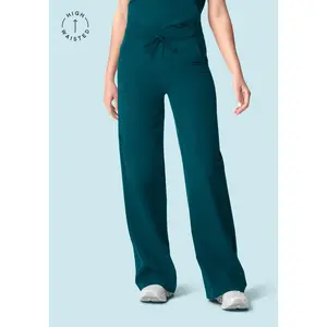 High Waisted Wide Leg Caribbean Blue High Waisted Wide Leg Caribbean Blue