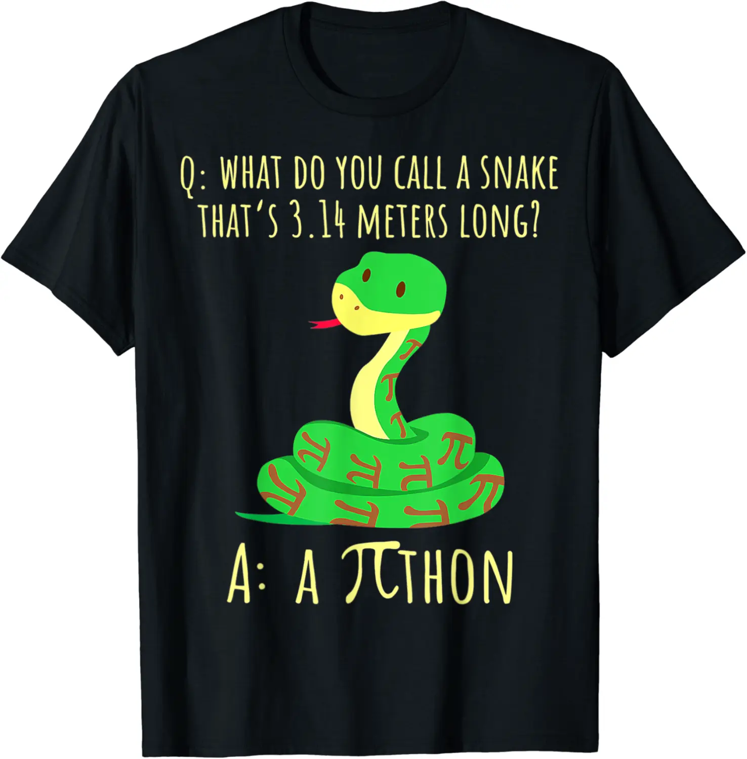 Python Pithon Pi Symbol Funny Math Teacher Pi Day T-Shirt - Robertbobby Shop 28B09SJ2XXLS